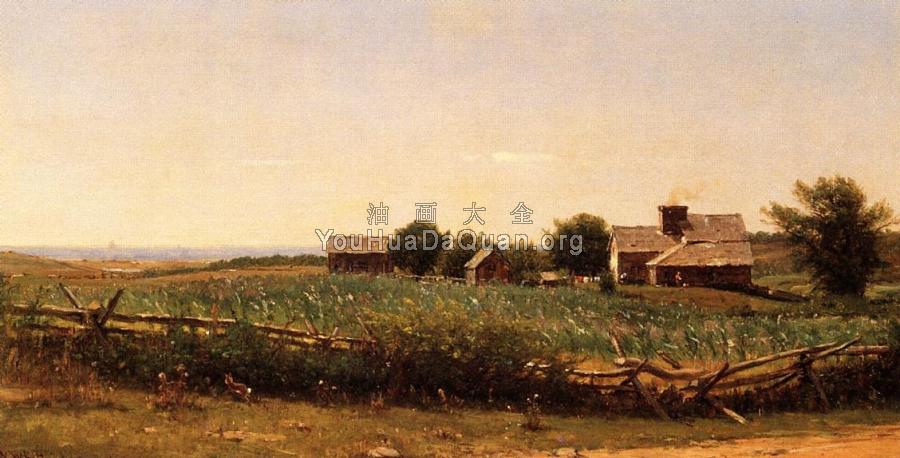 Farm by the Shore - 托马斯·沃辛顿·惠特里奇